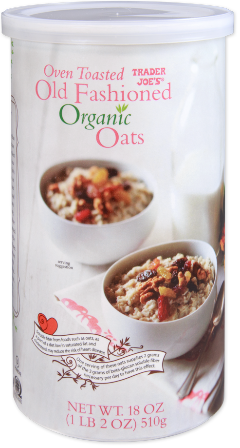 Trader Joe's Oven Toasted Old Fashioned Organic Oats, 510g