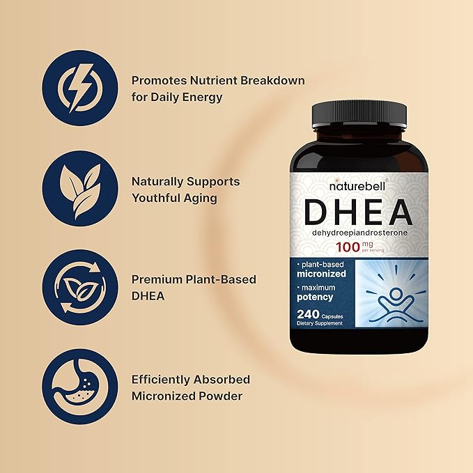 NatureBell DHEA 100mg, 240 Capsules