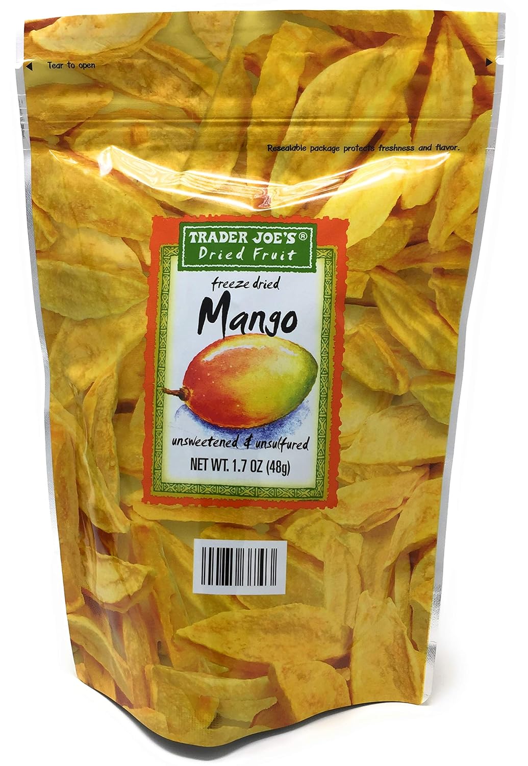 Trader Joe's Freeze Dried Mango, 48g