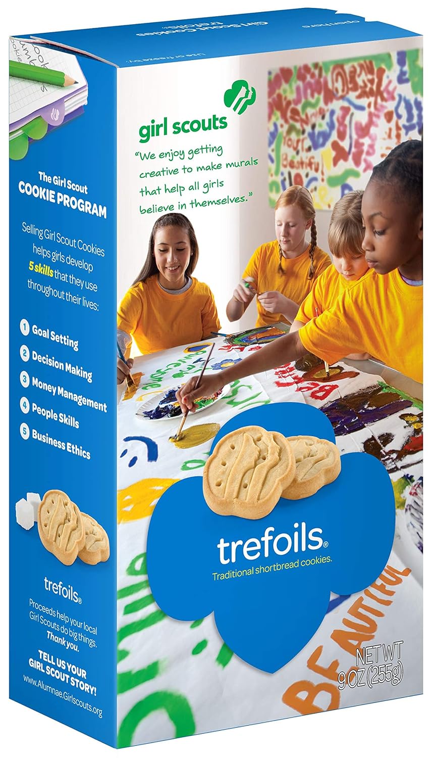 Girl Scouts Trefoils Cookies, 255g