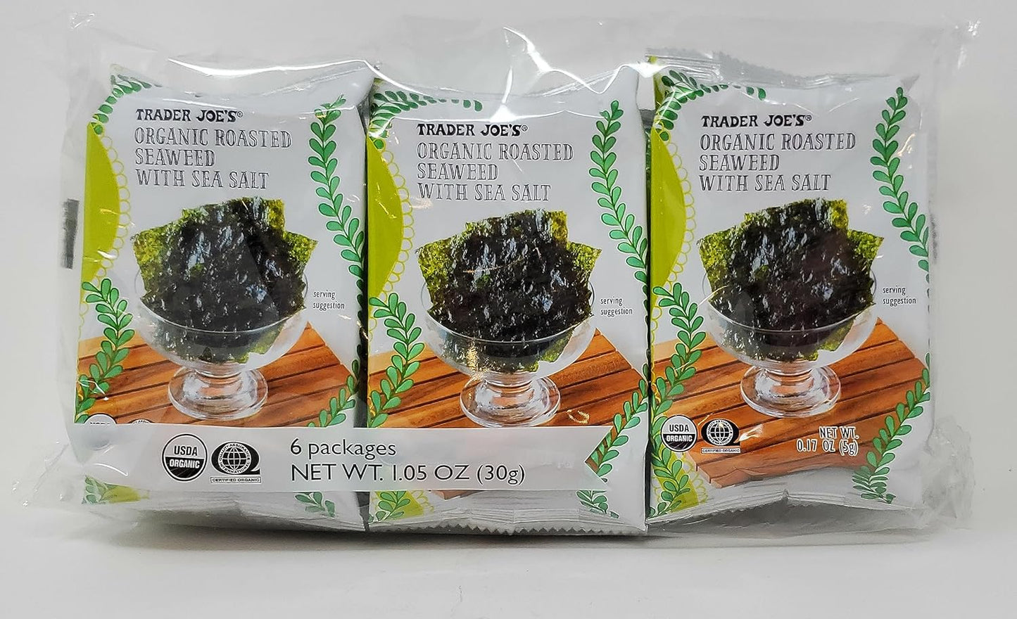 Trader Joe's Organic Roasted Seaweed with Sea Salt, 30g