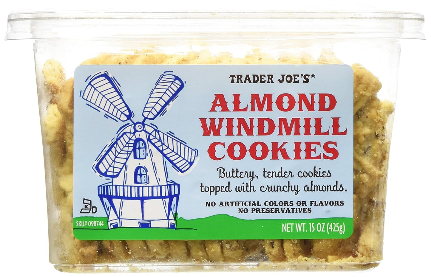 Trader Joe's Almond Windmill Cookies, 425g