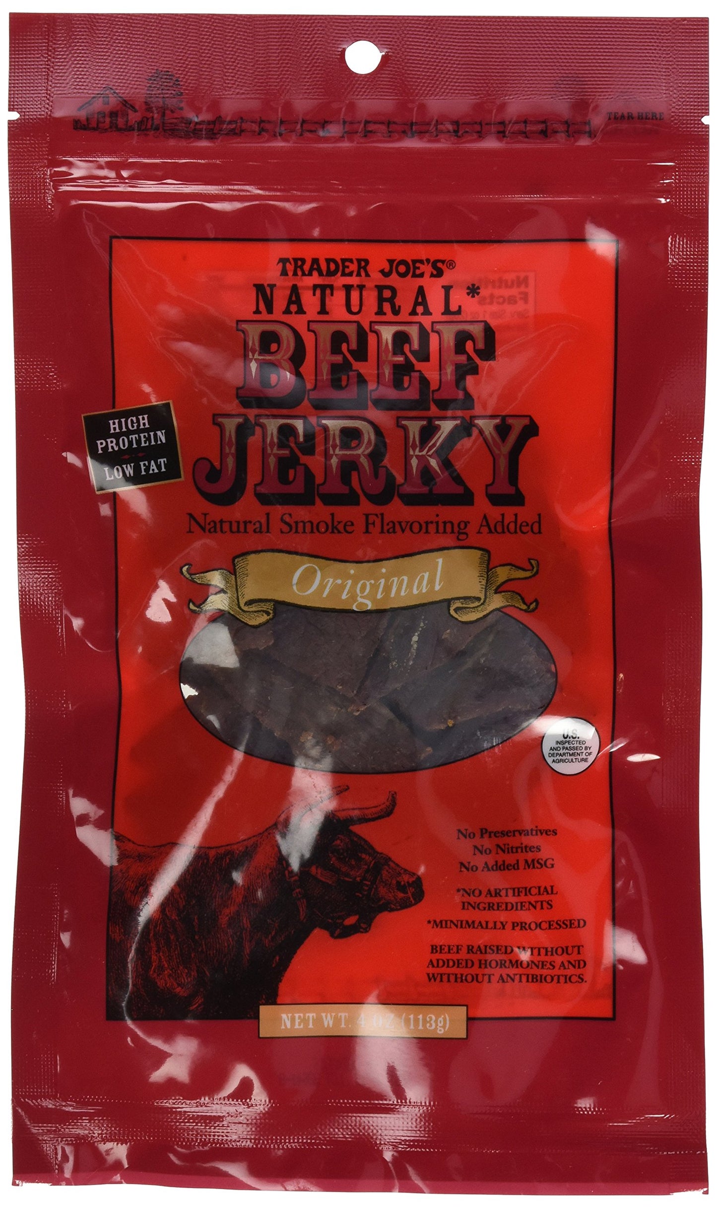 Trader Joe’s Natural Original Beef Jerky, 113g