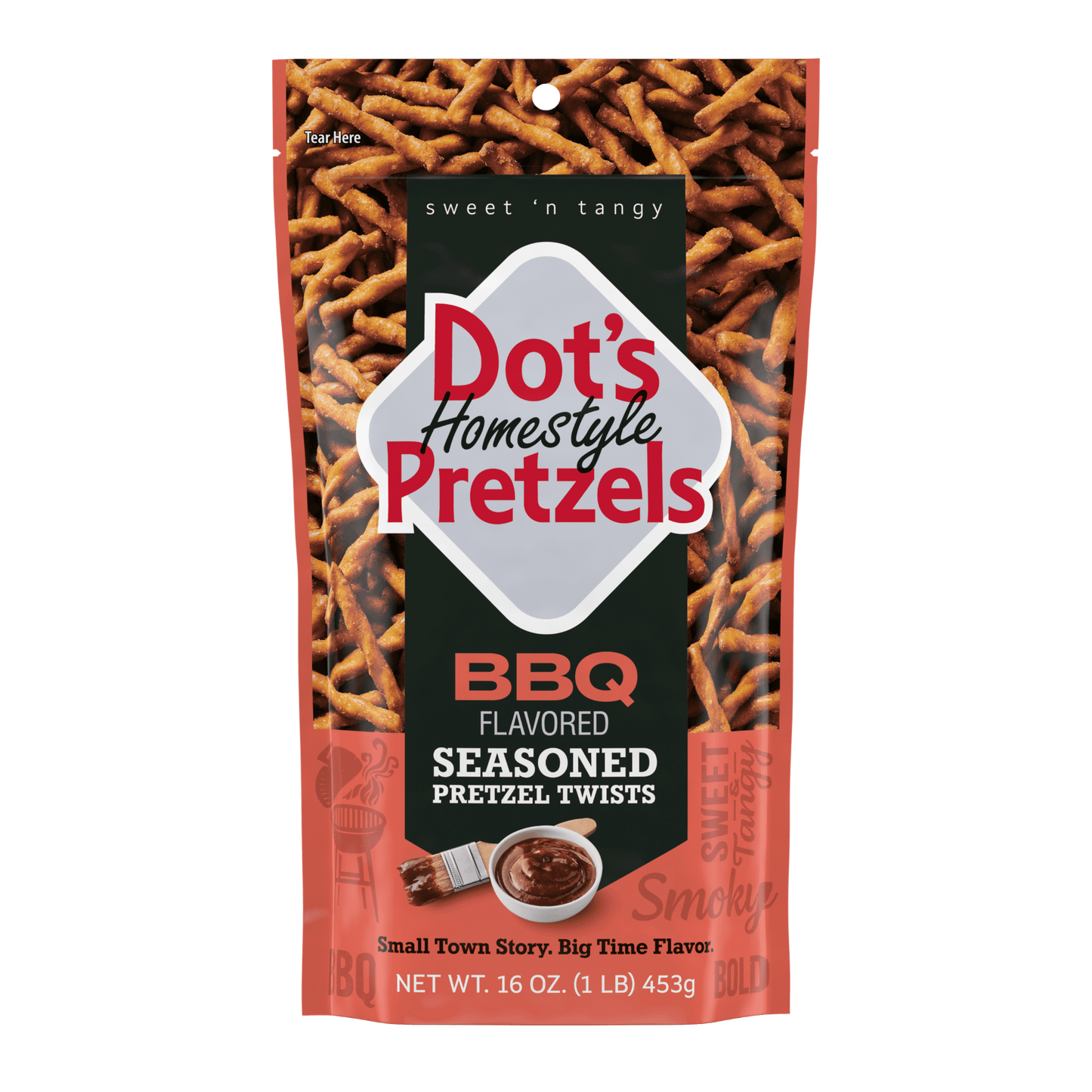 Dot's Homestyle Pretzels, BBQ, 453g