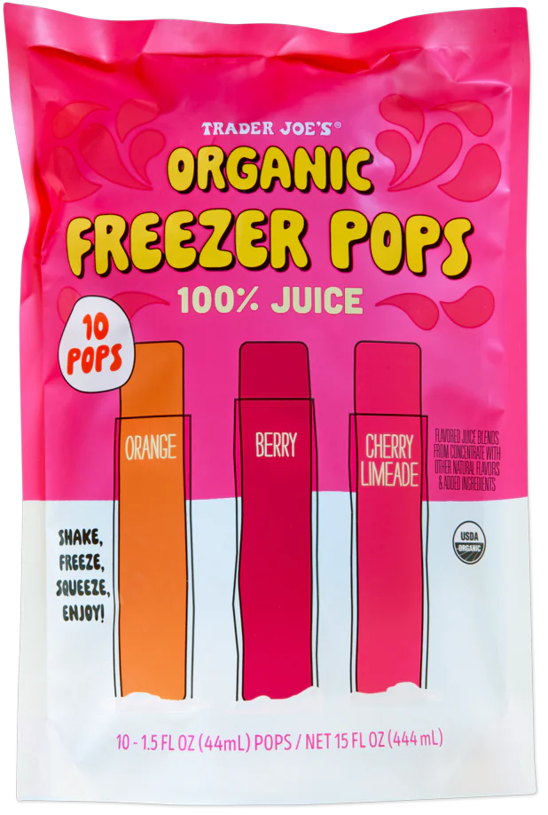 Trader Joe's Organic Freezer Pops, 444mL