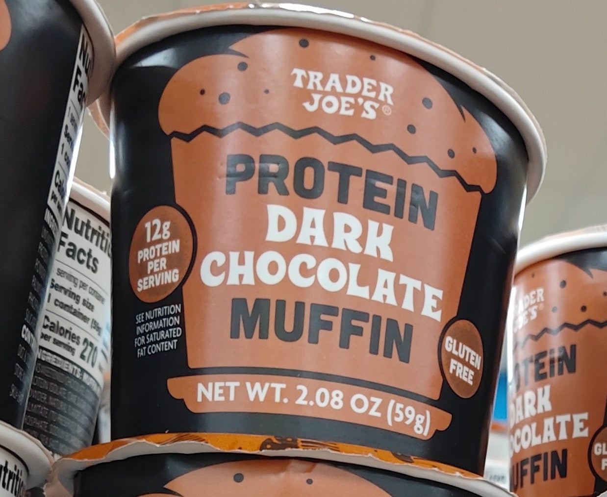 Trader Joe’s Protein Dark Chocolate Muffin, 59g