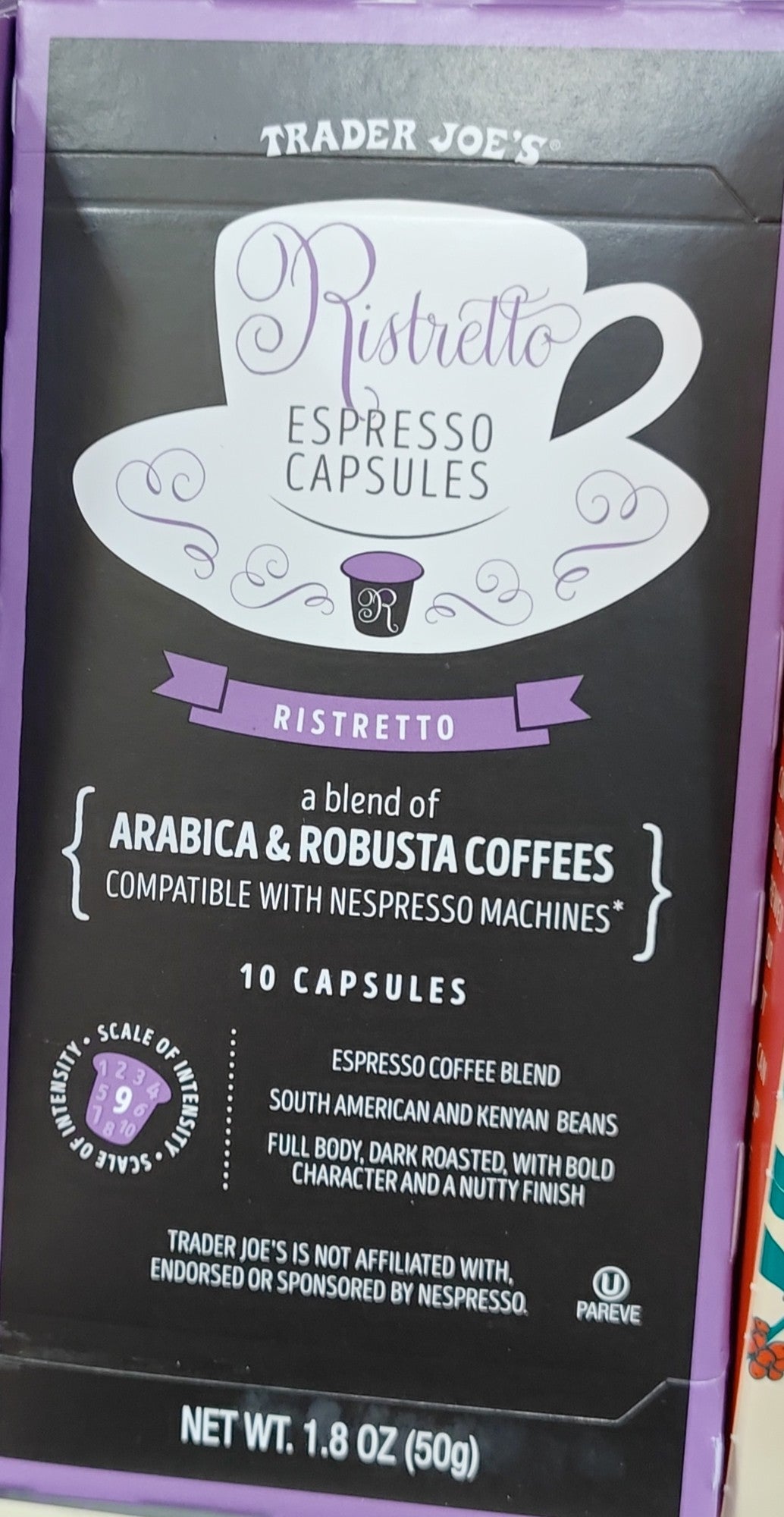 Trader Joe’s Ristretto Espresso Capsules, 50g
