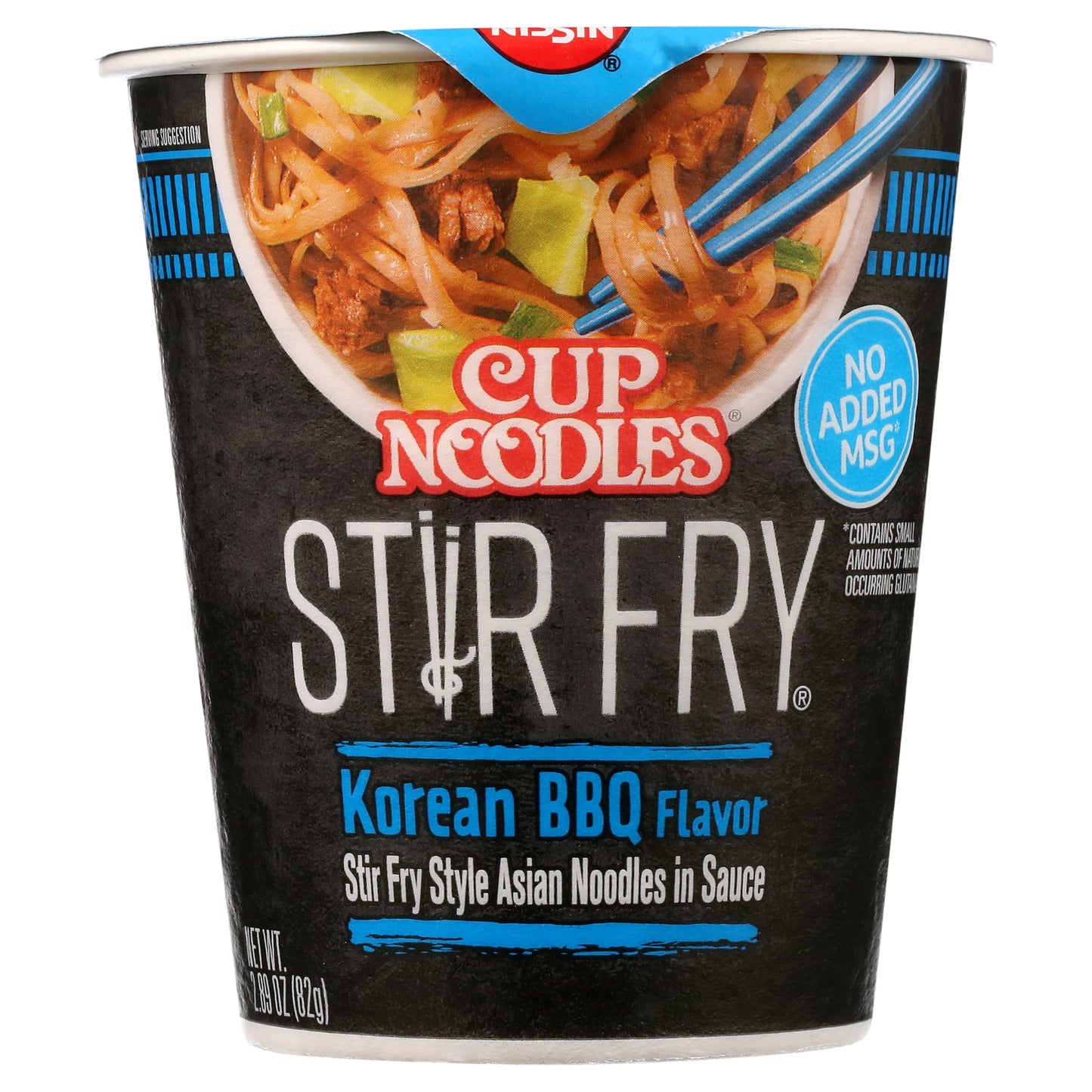 Nouilles en coupe Nissin, sautées au goût barbecue coréen, 82 g