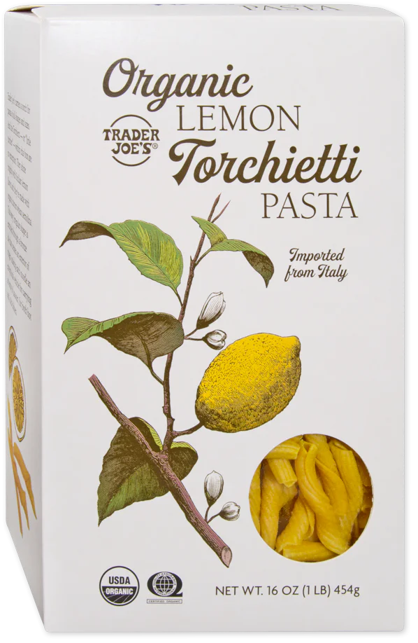 Trader Joe's Organic Lemon Torchietti Pasta, 454g
