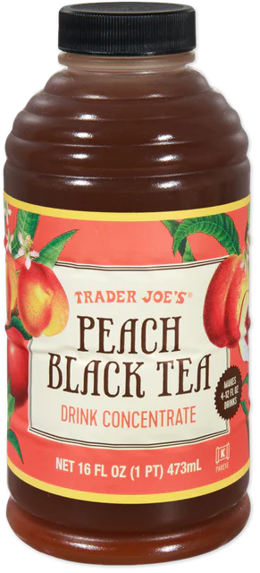 Trader Joe's Peach Black Tea Drink Concentrate, 473mL