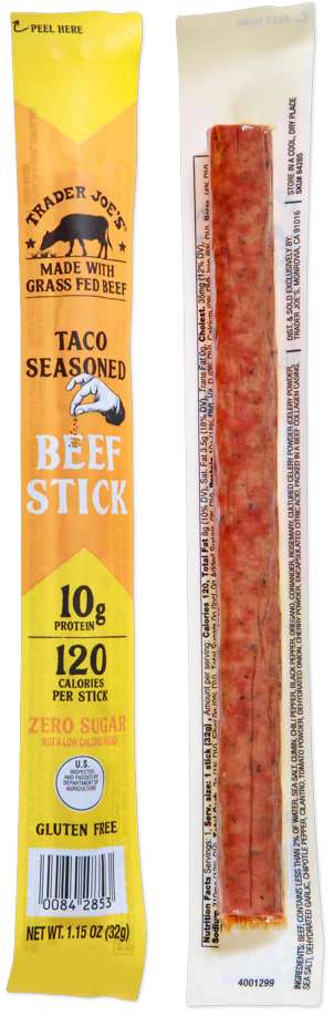Trader Joe's Taco Seasoned Beef Stick, 32g