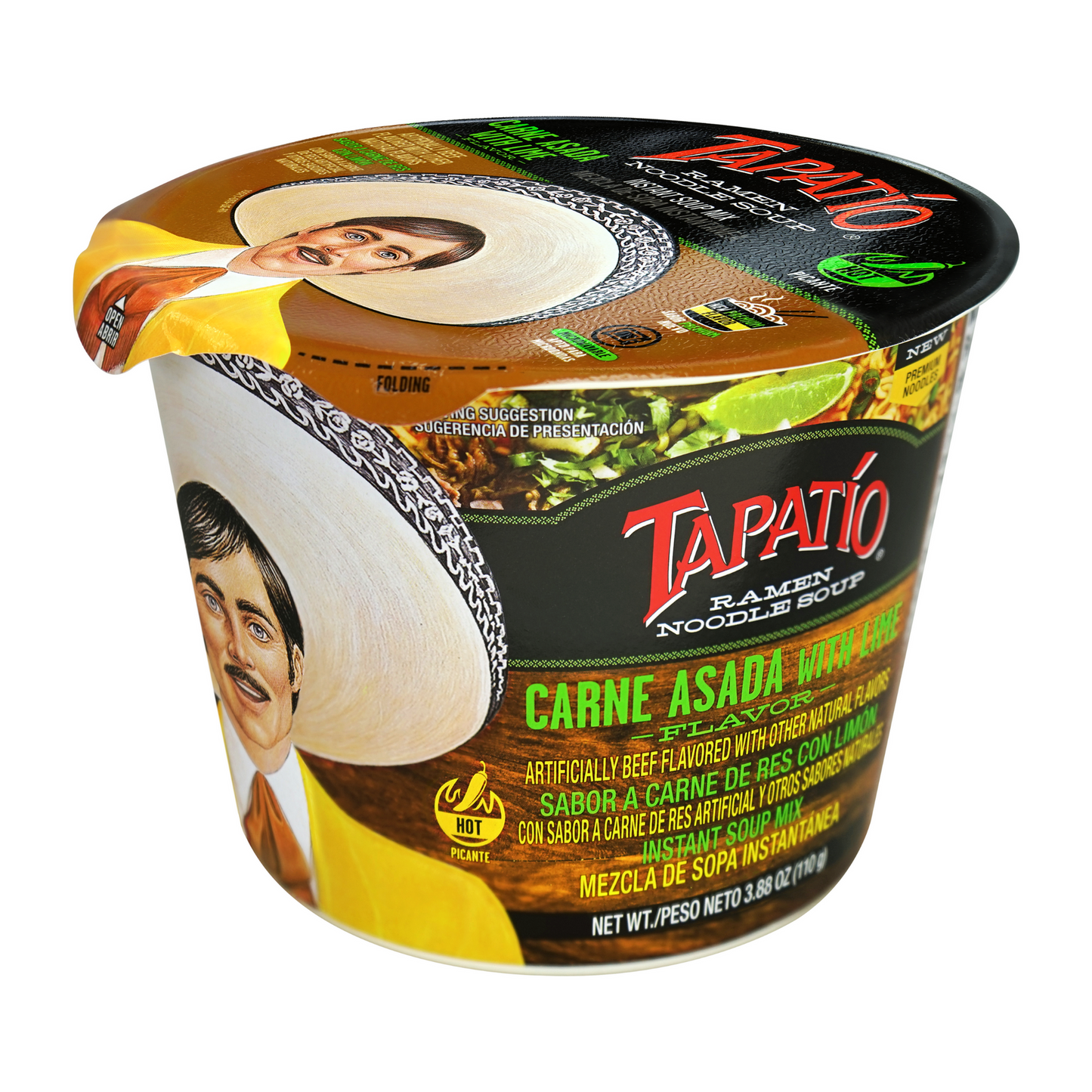 Bol de ramen saveur Tapatio Carne Asada, 110 g
