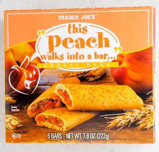 Trader Joe's "This Peach Walks Into A Bar" Cereal Bars, 222g