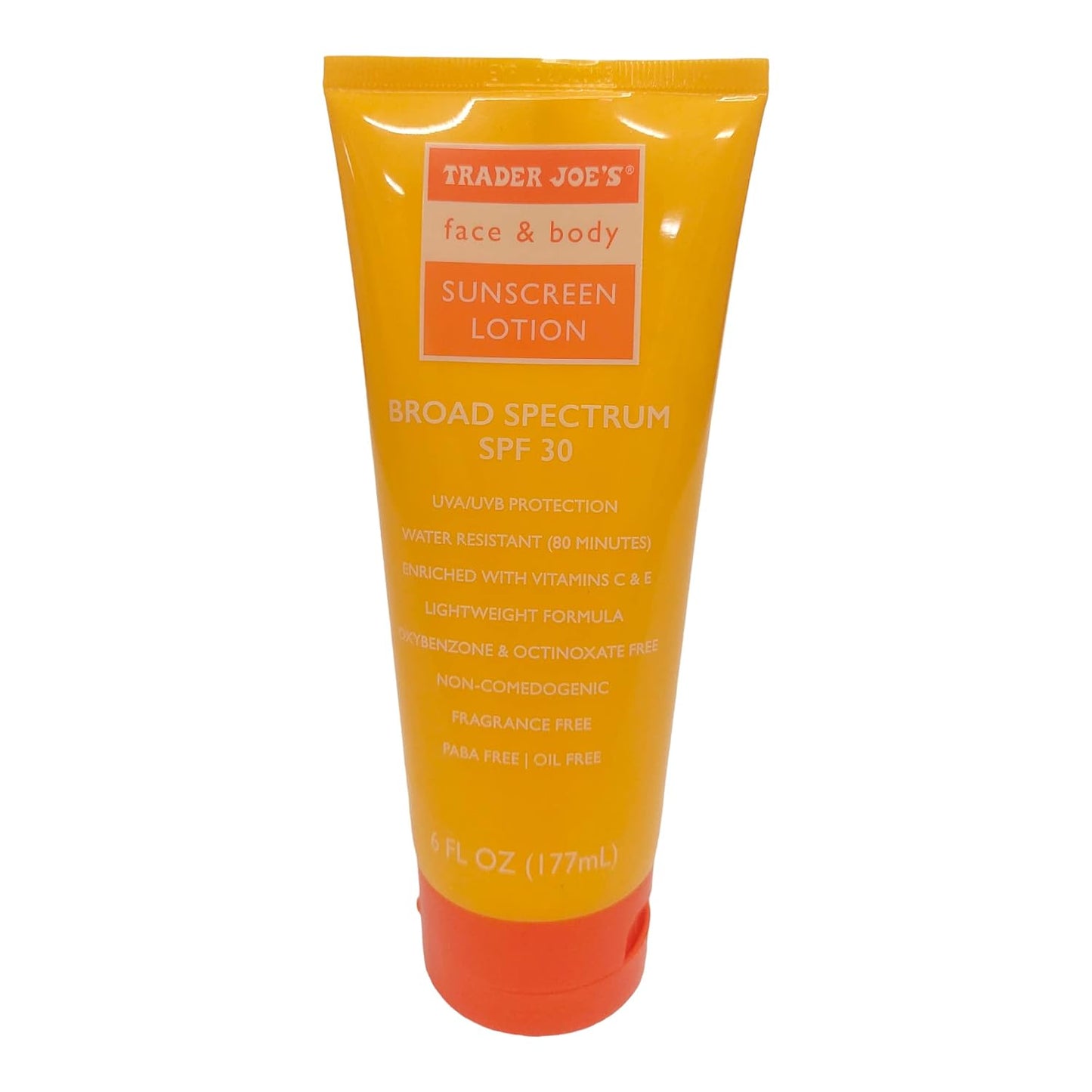 Trader Joe's Face & Body Sunscreen Lotion SPF30, 177mL