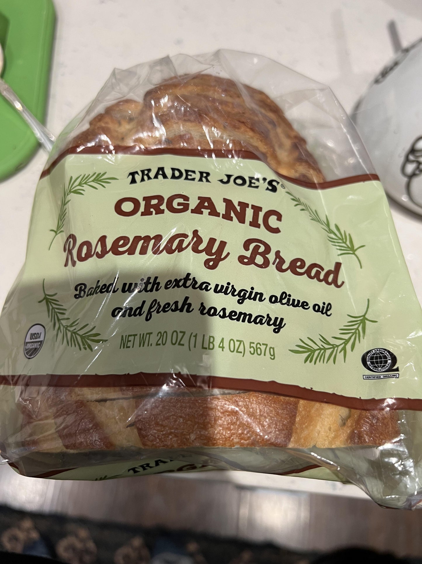 Trader Joe's Organic Rosemary Bread, 567g