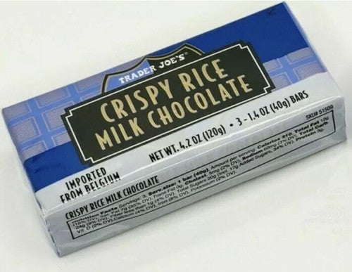 Trader Joe's Crispy Rice Milk Chocolate Bar, 120g