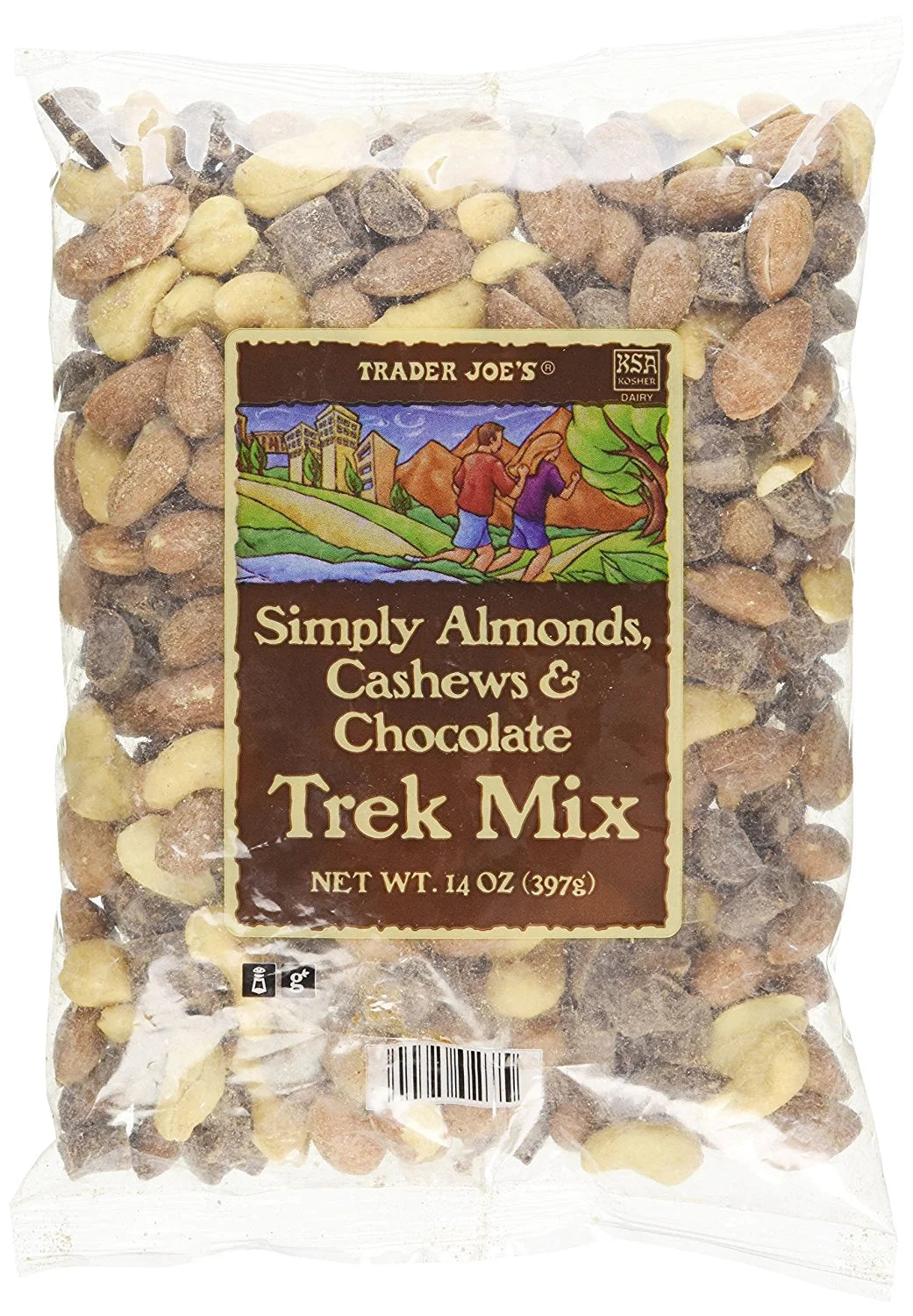 Trader Joe's Almonds, Chocolate & Cashews Trek Mix, 397g