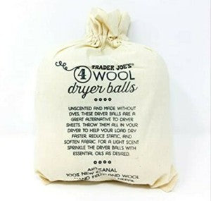 Trader Joe's Wool Dryer Balls, 4 count