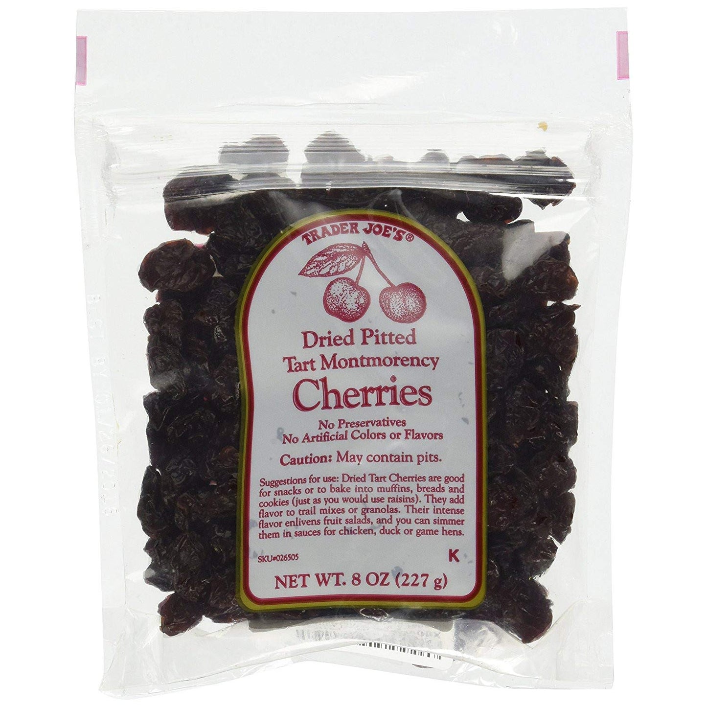 Trader Joe's Dried Tart Montmorency Cherries, 227g