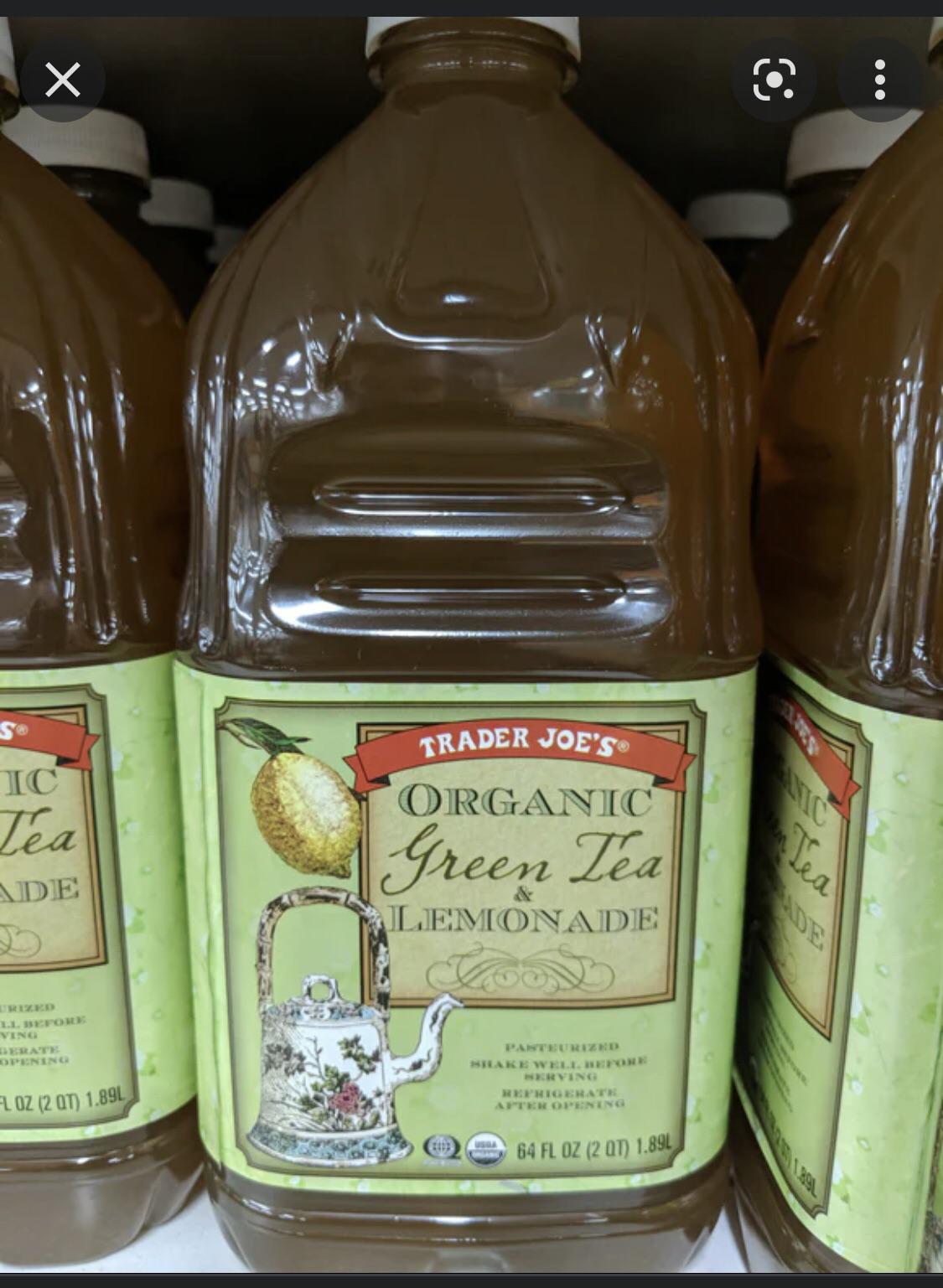 Trader Joe's Organic Green Tea & Lemonade, 1.89L