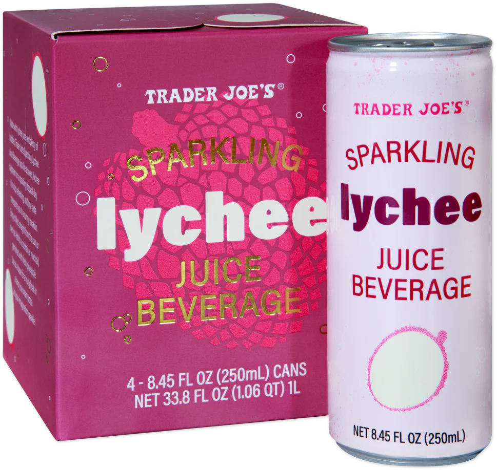 Trader Joe's Sparkling Lychee Juice Beverage, 1L