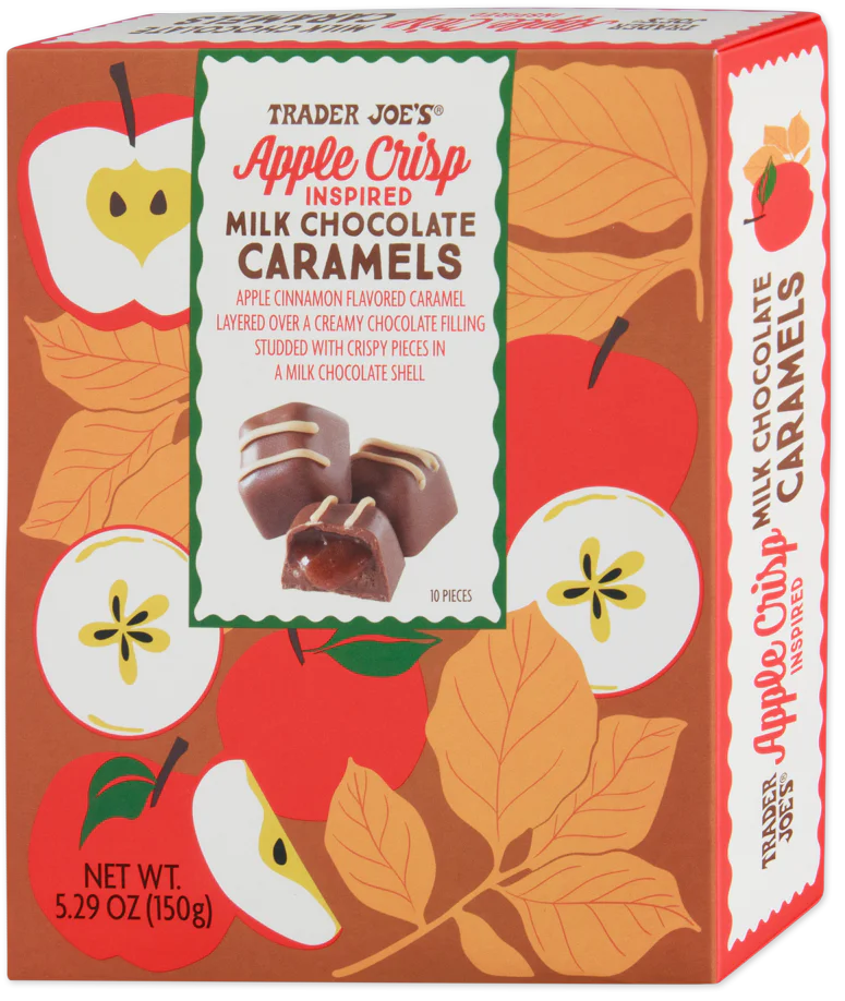 Trader Joe's Apple Crisp Milk Chocolate Caramels, 150g