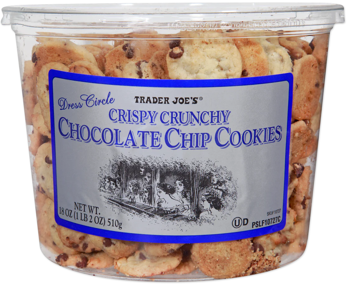 Trader Joe's Dress Circle Crispy Crunchy Chocolate Chip Cookies, 510g
