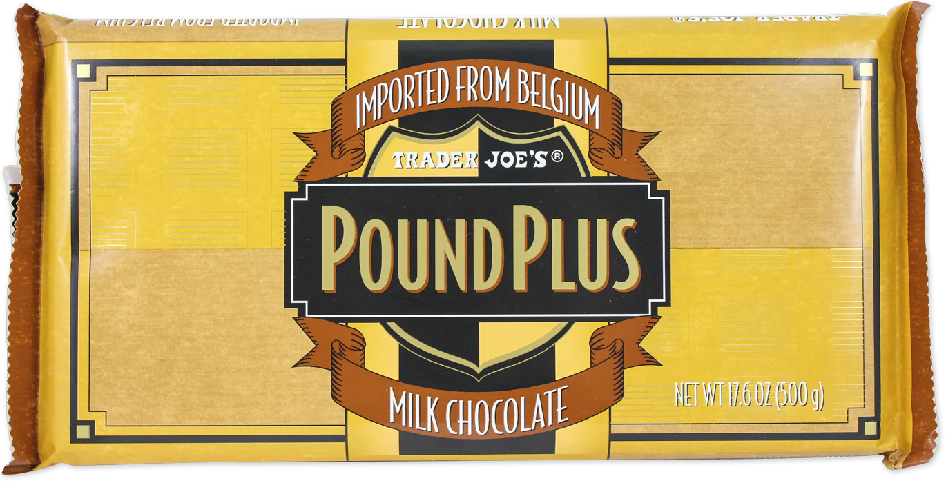 Barre de chocolat au lait Pound Plus de Trader Joe's, 500 g