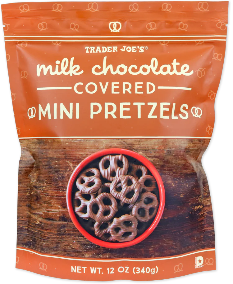 Mini bretzels enrobés de chocolat au lait de Trader Joe's, 340 g