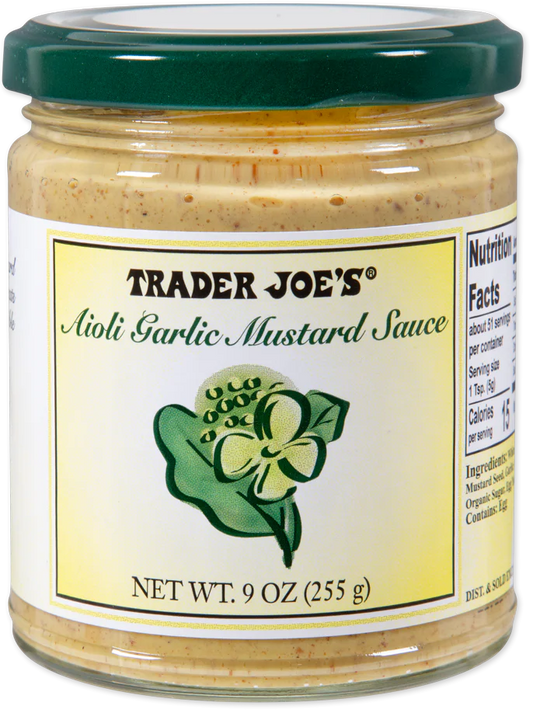 Trader Joe's Aioli Garlic Mustard Sauce, 255g