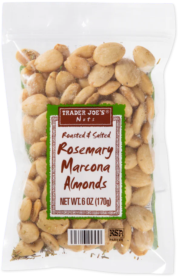Trader Joe's Roasted & Salted Rosemary Marcona Almonds, 170g