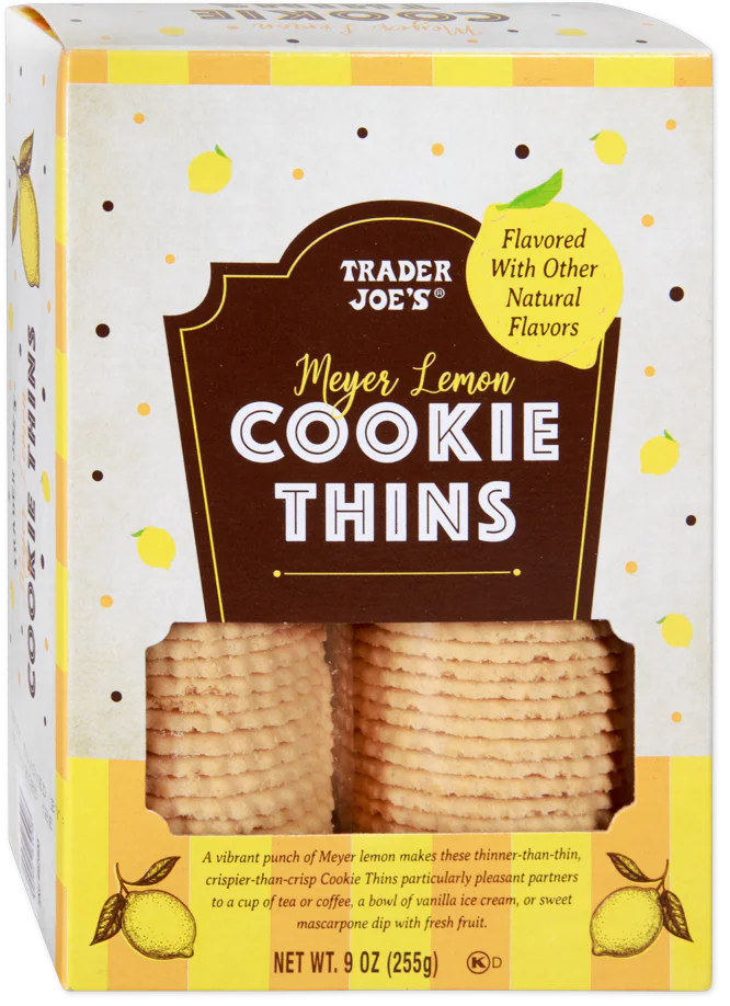 Biscuits fins au citron Meyer de Trader Joe's, 255 g