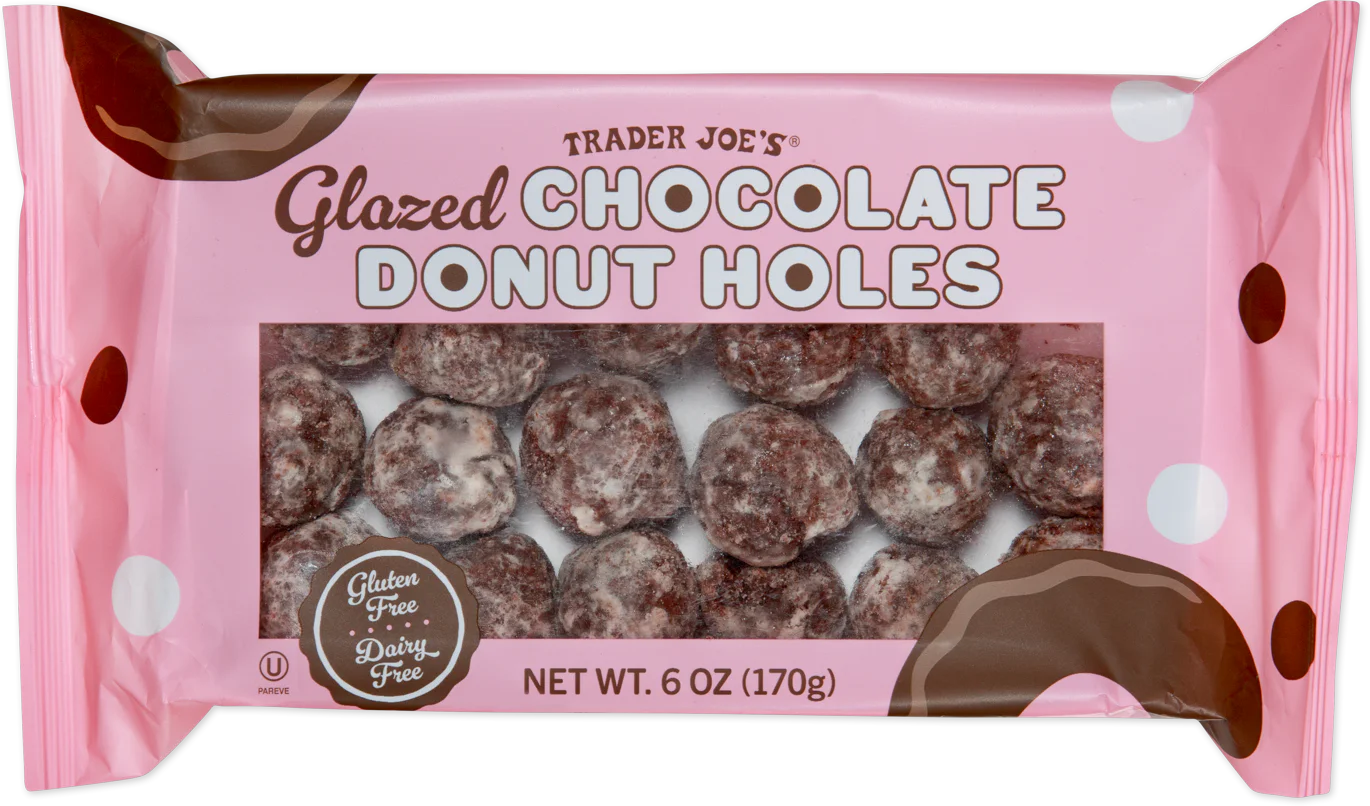 Trader Joe's Glazed Chocolate Donut Holes, 170g