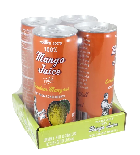 Trader Joe's 100% Mango Juice from Carabao Mangoes, 994mL