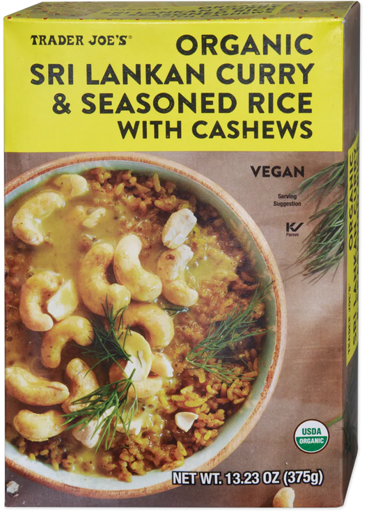 Trader Joe's Organic Sri Lankan Curry & Rice, 375g