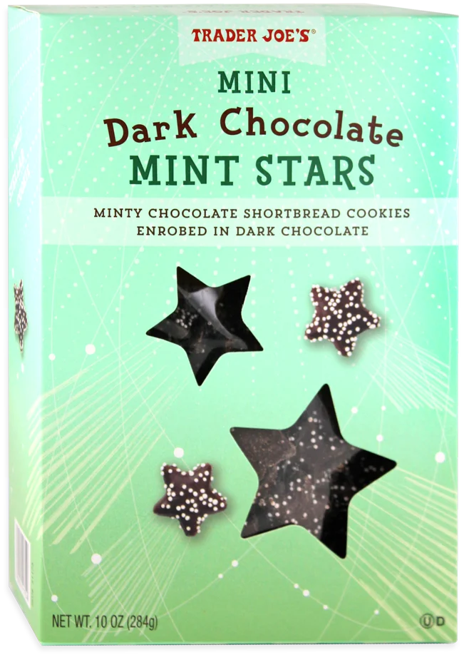 Trader Joe's Mini Dark Chocolate Mint Stars, 284g