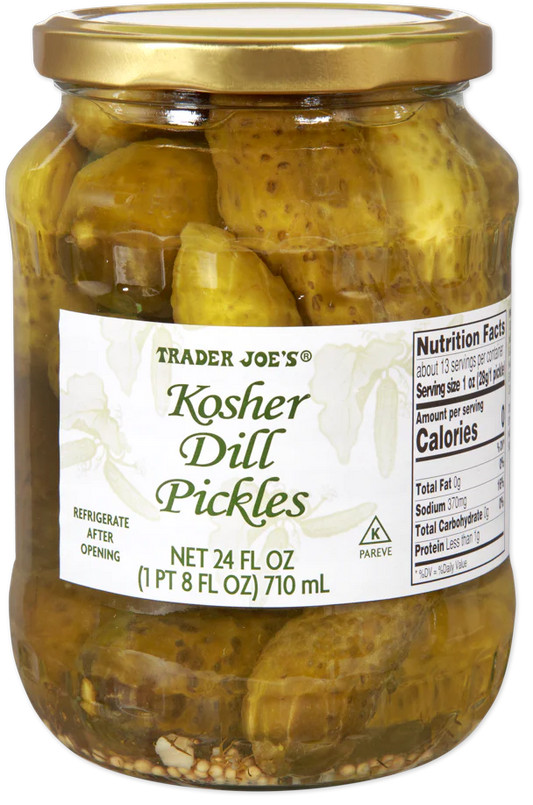 Trader Joe's Kosher Dill Pickles, 710mL