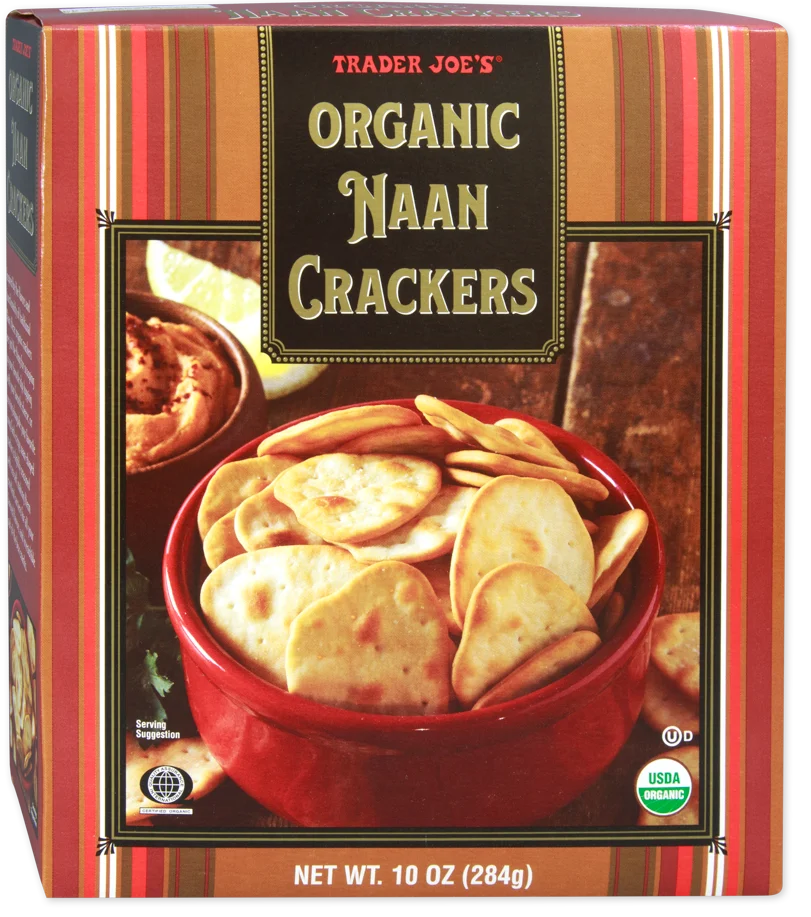 Trader Joe's Organic Naan Crackers, 284g