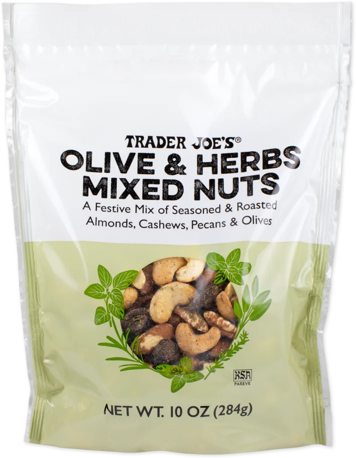 Mélange de noix aux olives et aux herbes de Trader Joe's, 284 g