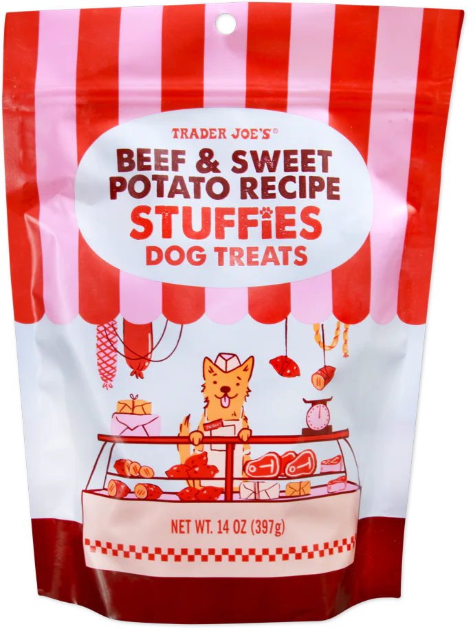 Trader Joe's Beef & Sweet Potato Recipe Stuffies Dog Treats, 397g