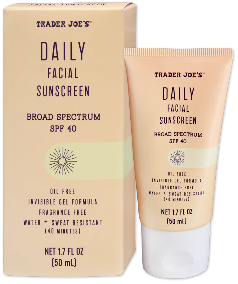 Crème solaire quotidienne pour le visage SPF 40 de Trader Joe's, 50 ml
