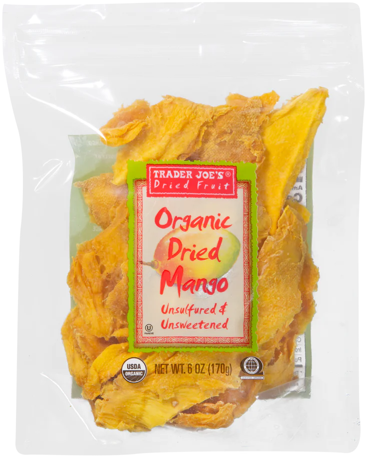 Mangue séchée biologique non sulfurée et non sucrée de Trader Joe's, 170 g