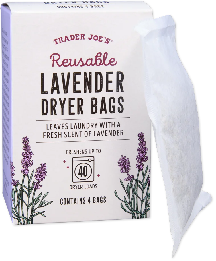 Sacs de séchage réutilisables à la lavande de Trader Joe's, lot de 4