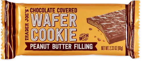 Trader Joe's Chocolate Covered Wafer Cookie with Peanut Butter Filling, 66g