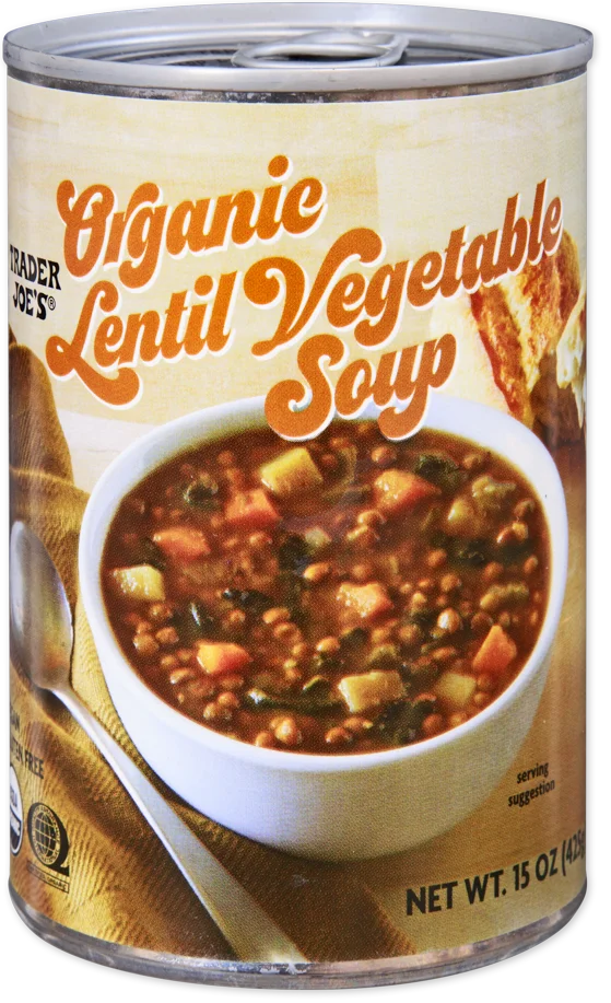 Trader Joe's Organic Lentil Vegetable Soup, 425g