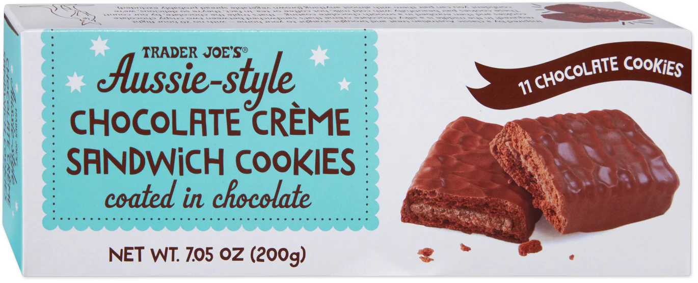 Trader Joe's Aussie-Style Chocolate Crème Sandwich Cookies, 200g