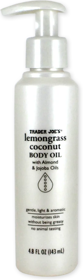 Trader Joe's Lemongrass Coconut Body Oil, 143mL