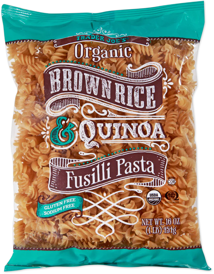 Trader Joe's Organic Brown Rice & Quinoa Fusilli Pasta, 454g