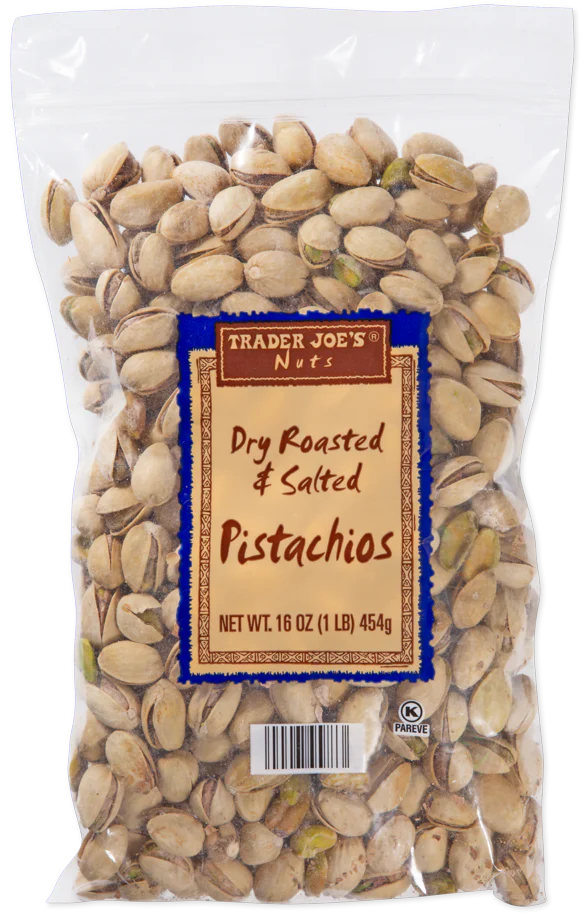 Trader Joe's Dry Roasted & Salted Pistachios, 454g