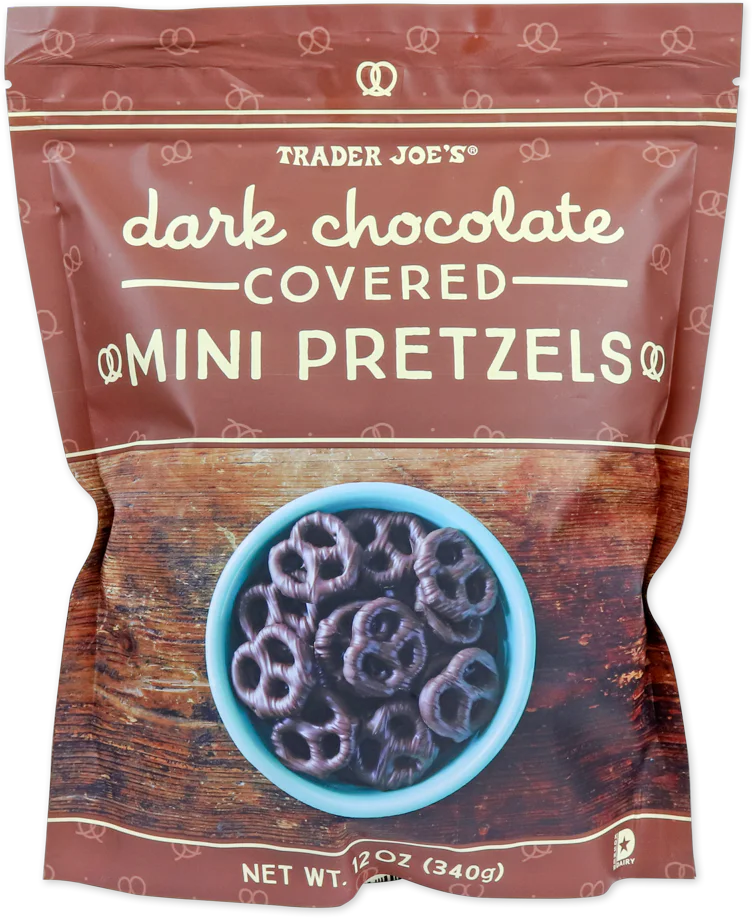 Trader Joe's Dark Chocolate Covered Mini Pretzels, 340g